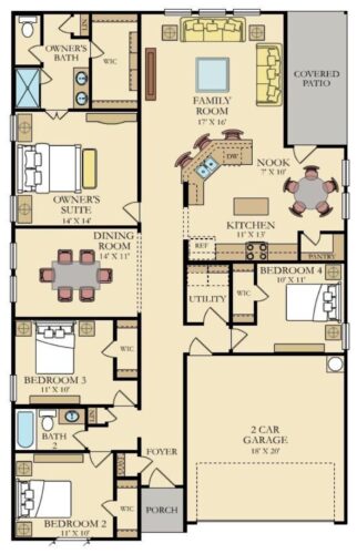 Floor Plan image 1 for Allegro Floor Plan of Lennar Homes in Richardson, TX Builder Page