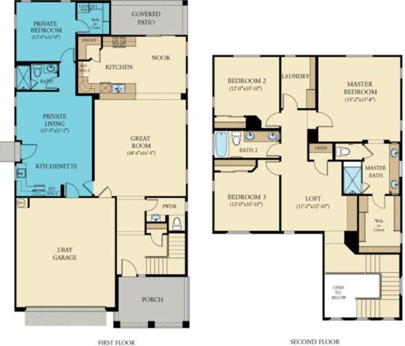 Floor Plan image 1 for the Liberty Next Gen Floor Plan of Lennar Homes in Richardson, TX Builder Page