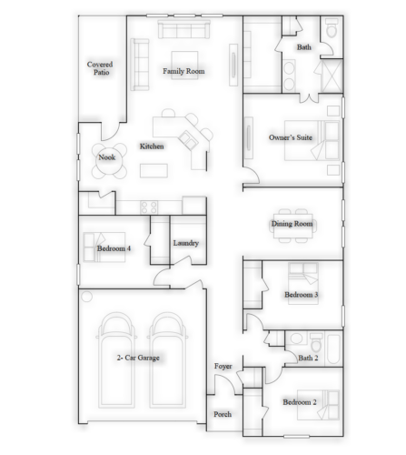 Floor Plan image for Allegro Floor Plan of Lennar Homes in Richardson, TX Builder Page