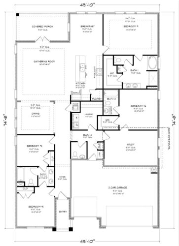 Floor Plan image for The Camden Floor Plan of DR Horton Homes in Richardson, TX Builder Page